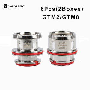 6pcs Original Vaporesso Coil GTM2 0.4ohm GTM8 0.15ohm